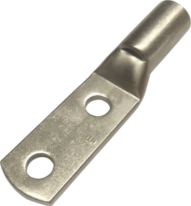 Copper Compression Lugs - Short Barrel, 2 Holes
